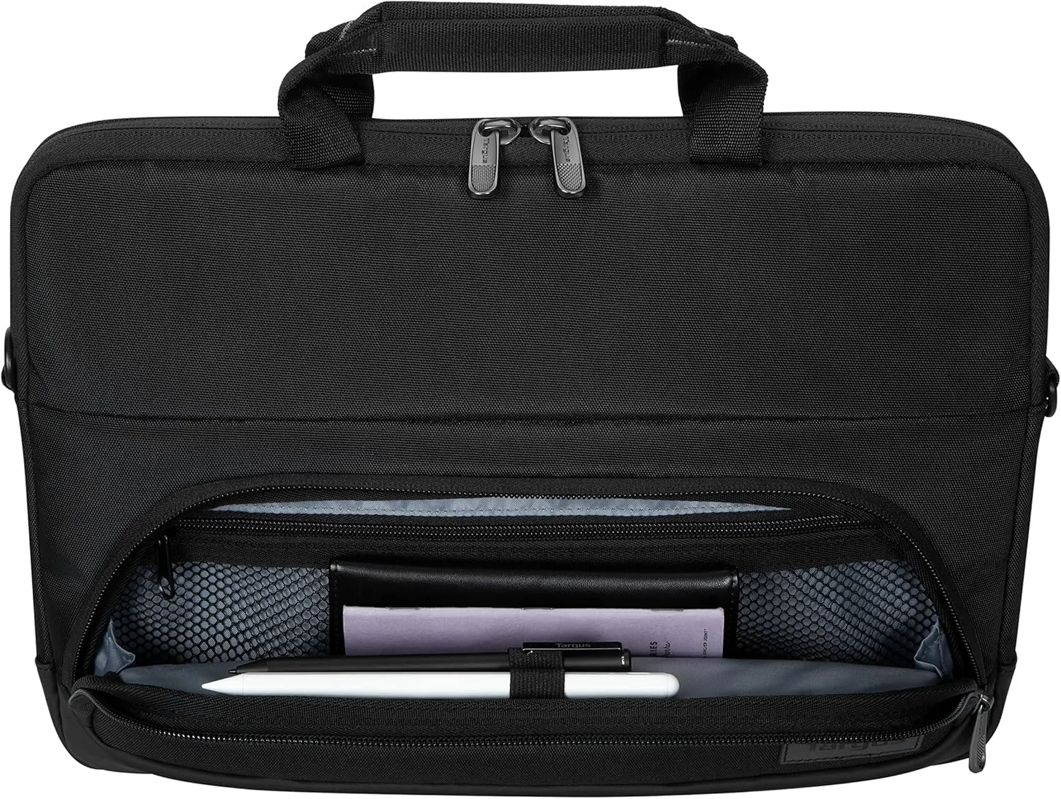 Targus 12-14" Laptop Bag for Business and Travel, Black - Computer Messenger Bag for Men and Women
