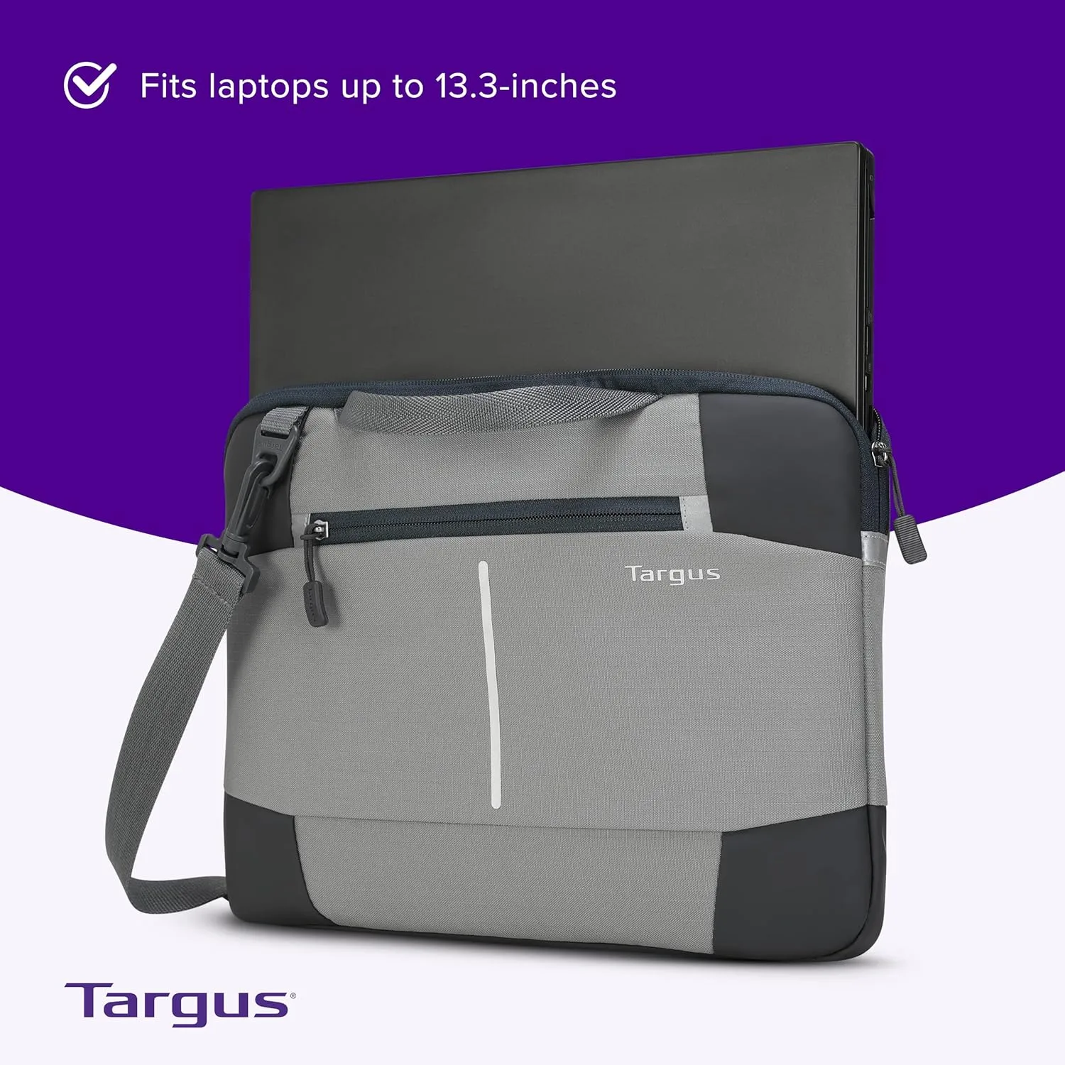Targus 13.3in Bex II Slipcase Gray Laptop Sleeve TSS92204