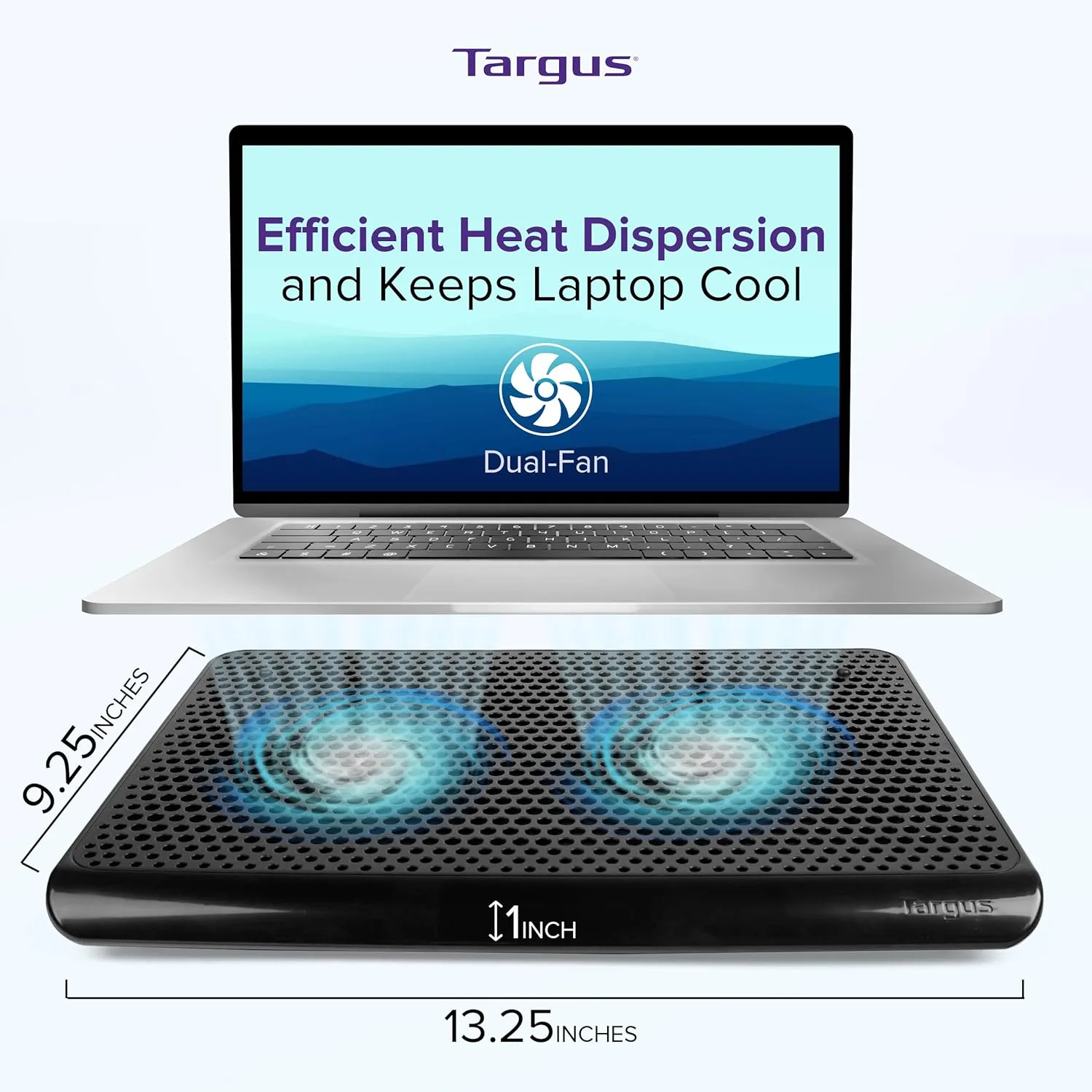 TARGUS 16 Inch Laptop Cooling Pad Chill Mat USB-Powered