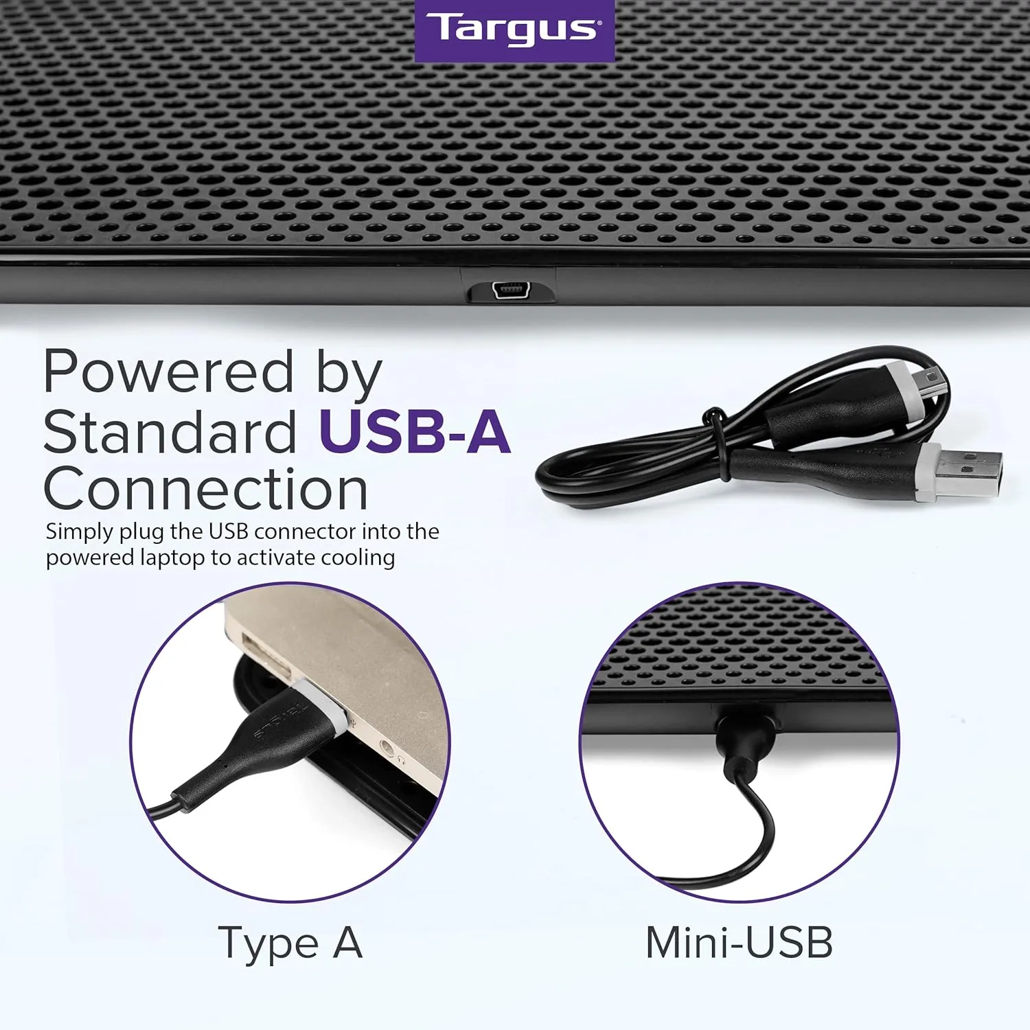 TARGUS 16 Inch Laptop Cooling Pad Chill Mat USB-Powered