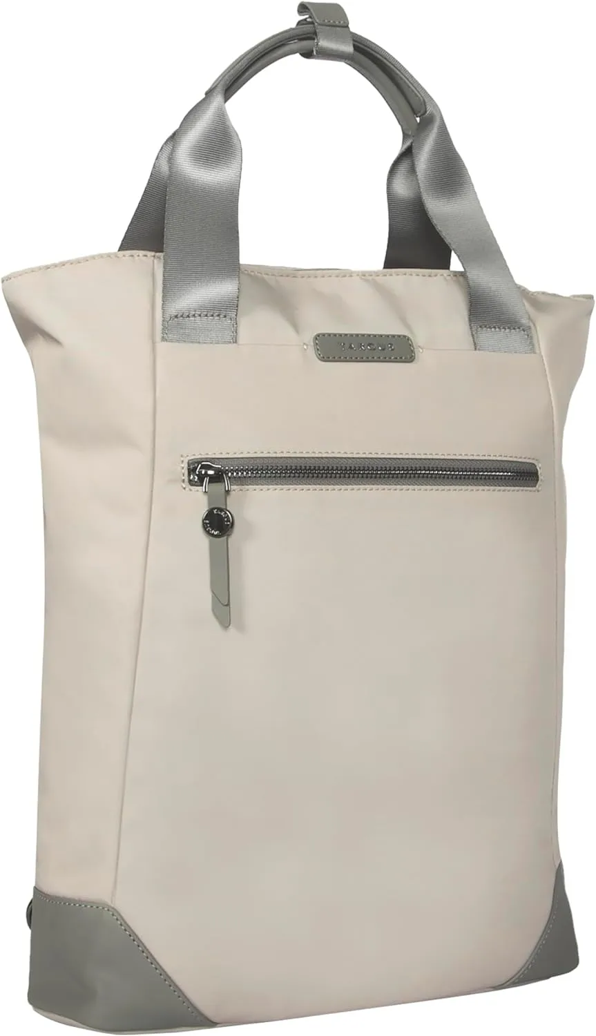 Targus 15-16 Inch Avila Convertible Tote Backpack, 2-in-1 Laptop Bag with Padded Laptop Compartment, Adjustable Straps, Water-Resistant Fabric, Lightweight Travel, Work Tote, French Oak (TBB65113GL)