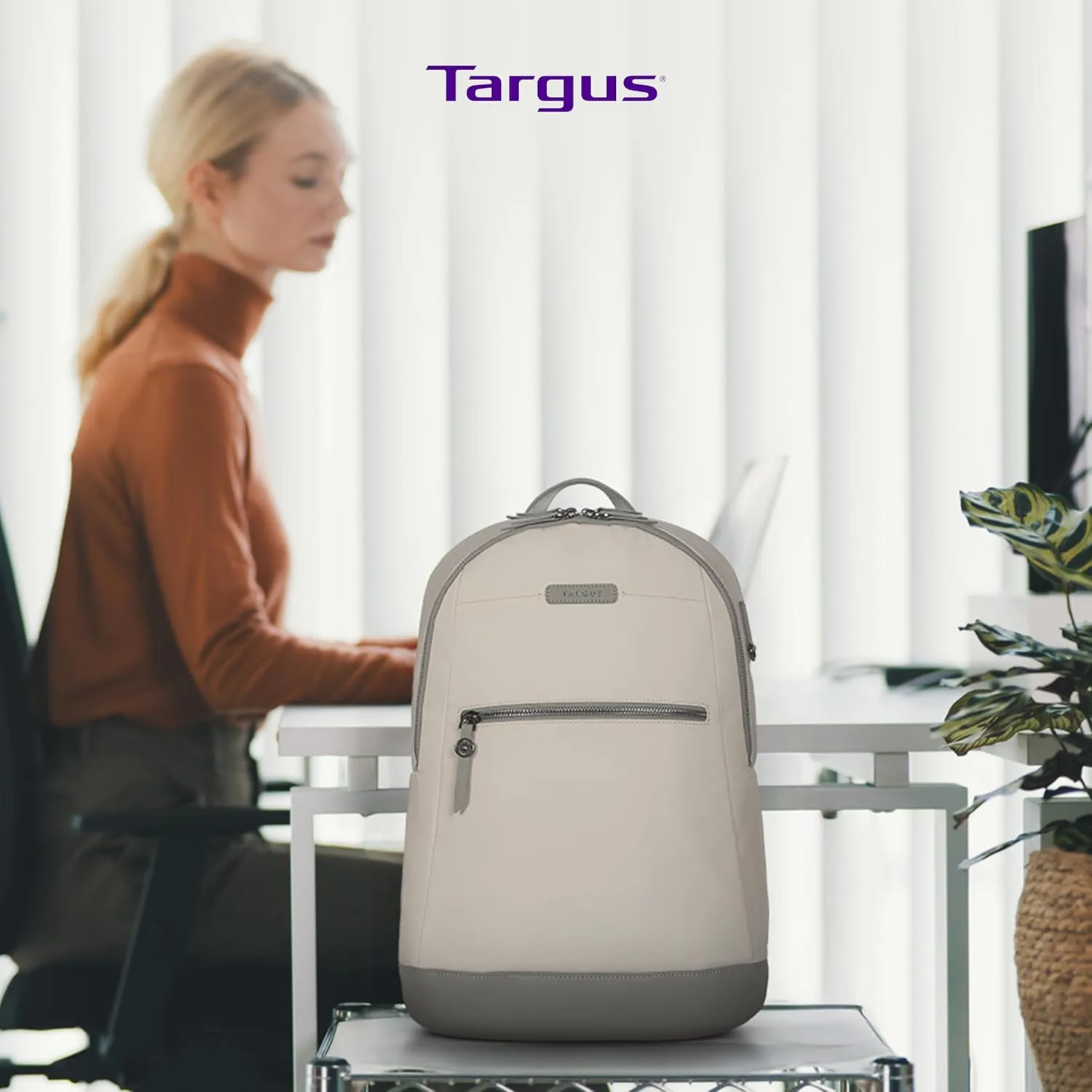 Targus Avila Backpack for 15–16” Laptops – Eco-Friendly Water-Resistant Backpack, French Oak (TBB65013GL)