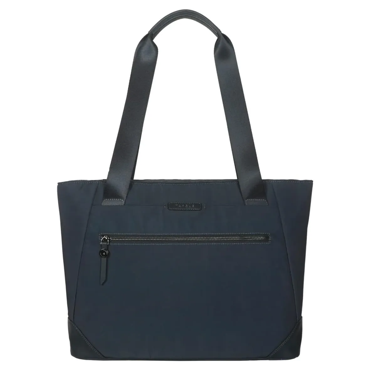 Targus Avila Tote Bag for Women, Fits 15–16” Laptops – Stylish Work Tote, Recycled Material, Water-Resistant, Zippered Pockets, Trolley Strap, Midnight, TBA00102GL