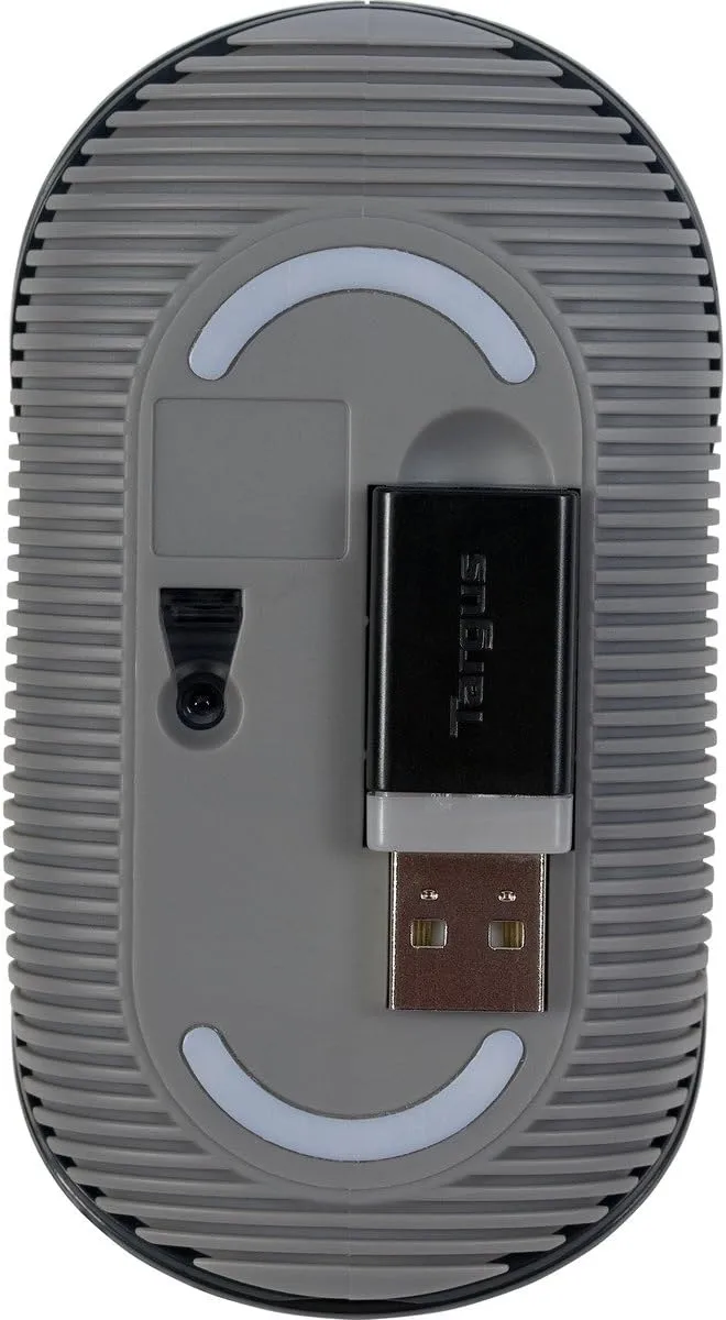 Targus Wireless Mouse with Blue Trace Technology for Tracking, Includes Micro USB Receiver and 2 Batteries