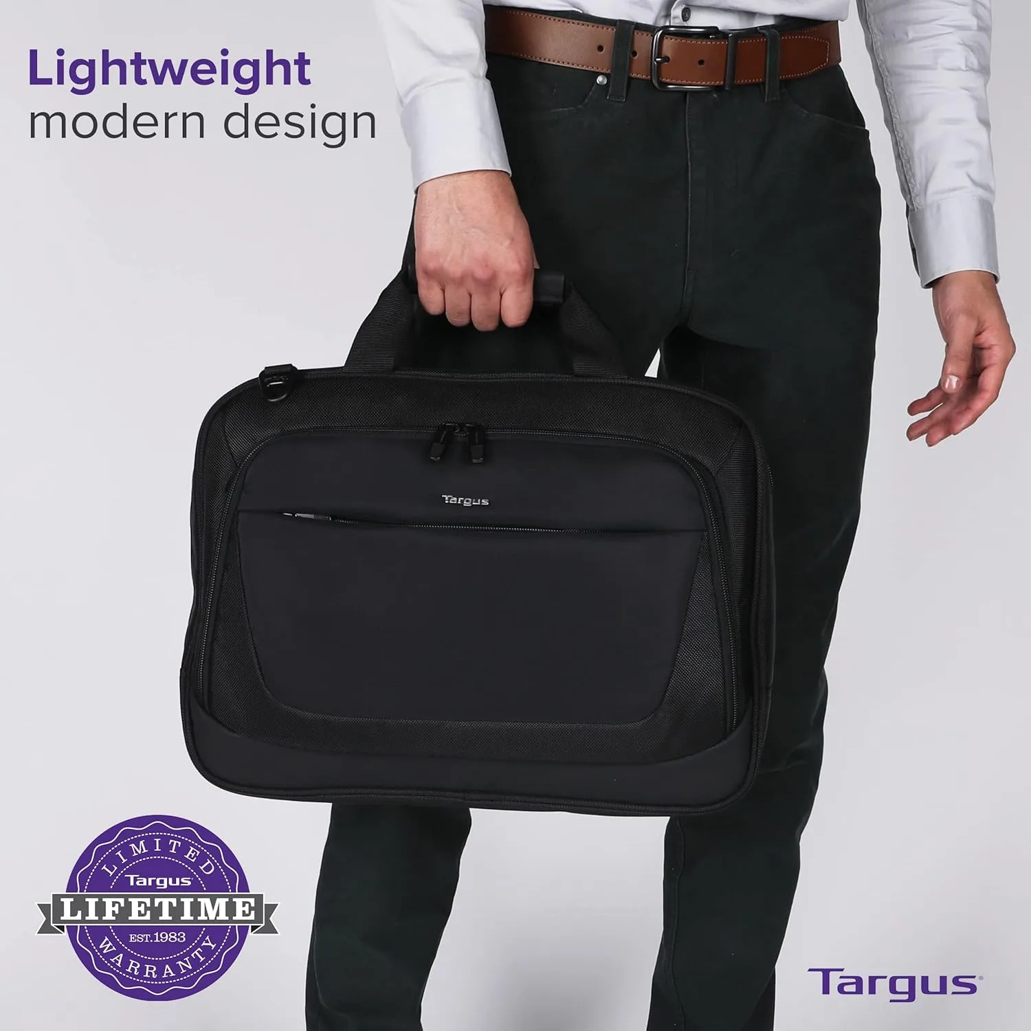 Targus CityLite Laptop Briefcase Shoulder Messenger Bag for 15.6-Inch Laptop, Black (TBT053US) 15.6 inch
