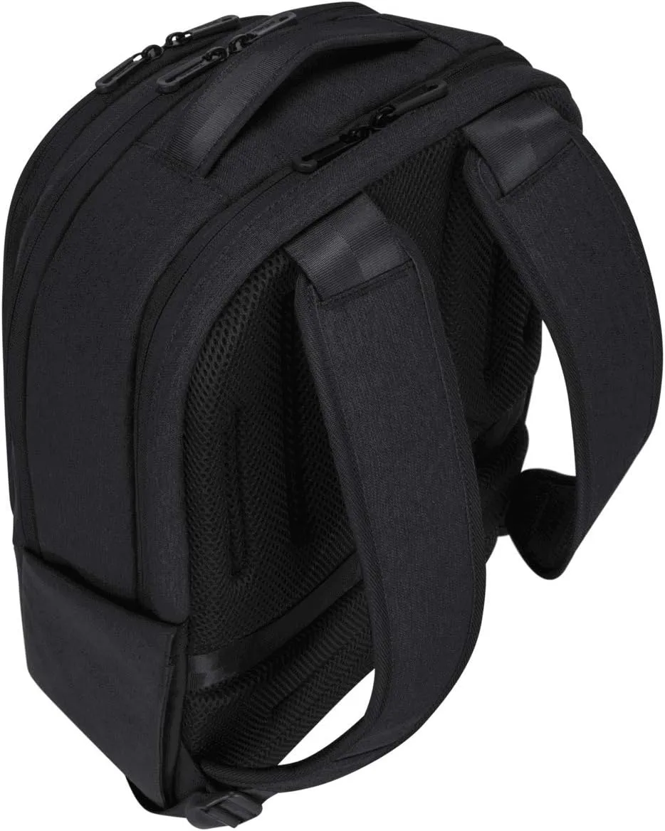 Targus 15.6" Cypress Hero Backpack with EcoSmart, Black - Eco-Friendly Laptop Backpack Designed for Business Travelers, Work