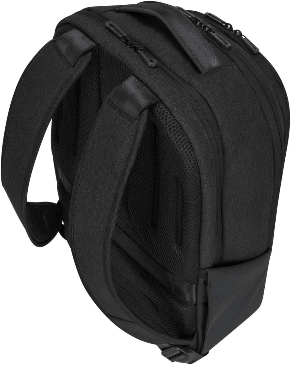 Targus 15.6" Cypress Hero Backpack with EcoSmart, Black - Eco-Friendly Laptop Backpack Designed for Business Travelers, Work