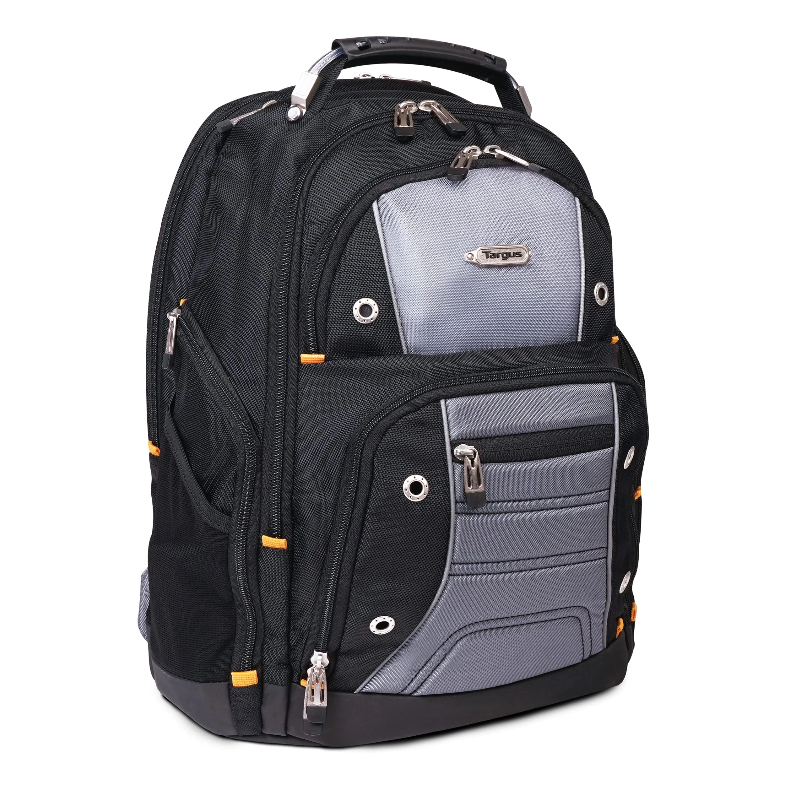 Targus Drifter II Laptop Backpack, Black/Gray – Backpack for Men for Business and Travel, Durable Water-Resistant Material