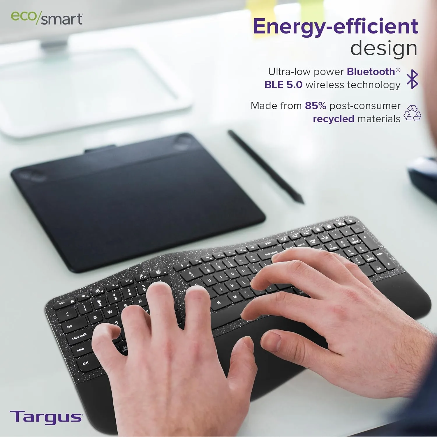Targus Full-Size Sustainable EcoSmart Bluetooth Keyboard