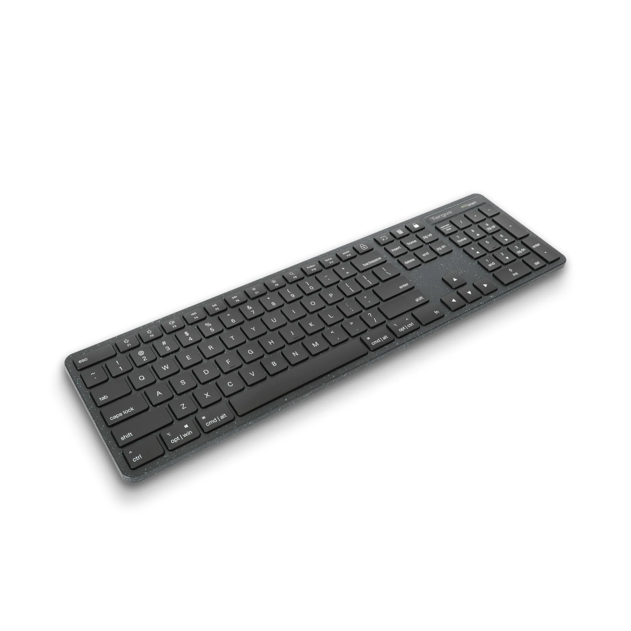 Targus Full-Size Wireless EcoSmart Keyboard 104 Key Keypad – Quiet Clicks – Instant Connectivity (AKB873US)