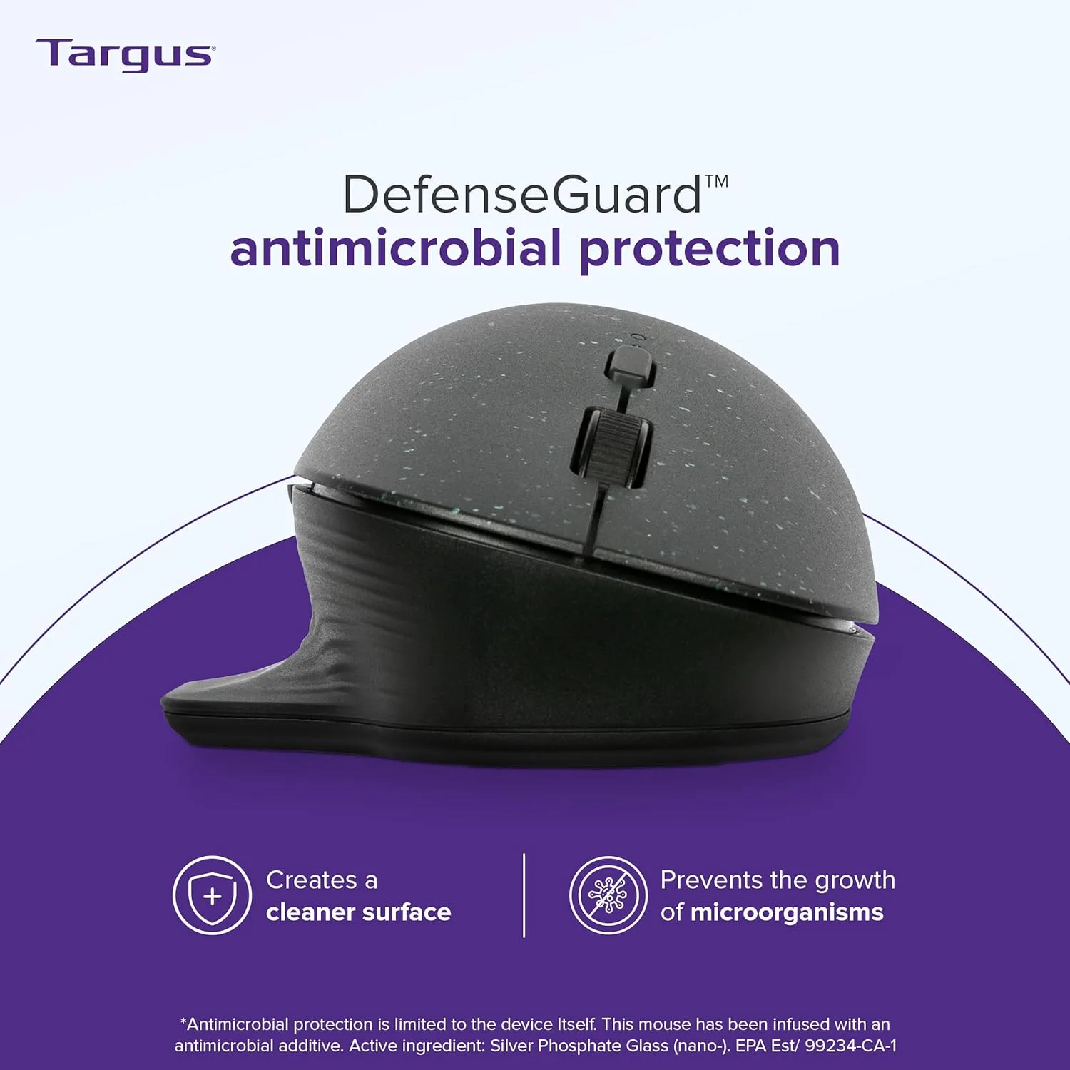 Targus ErgoFlip EcoSmart Sustainable Ambidextrous Full-Size Mouse - Gaming-Level Mouse Compatible with Chrome OS, Windows