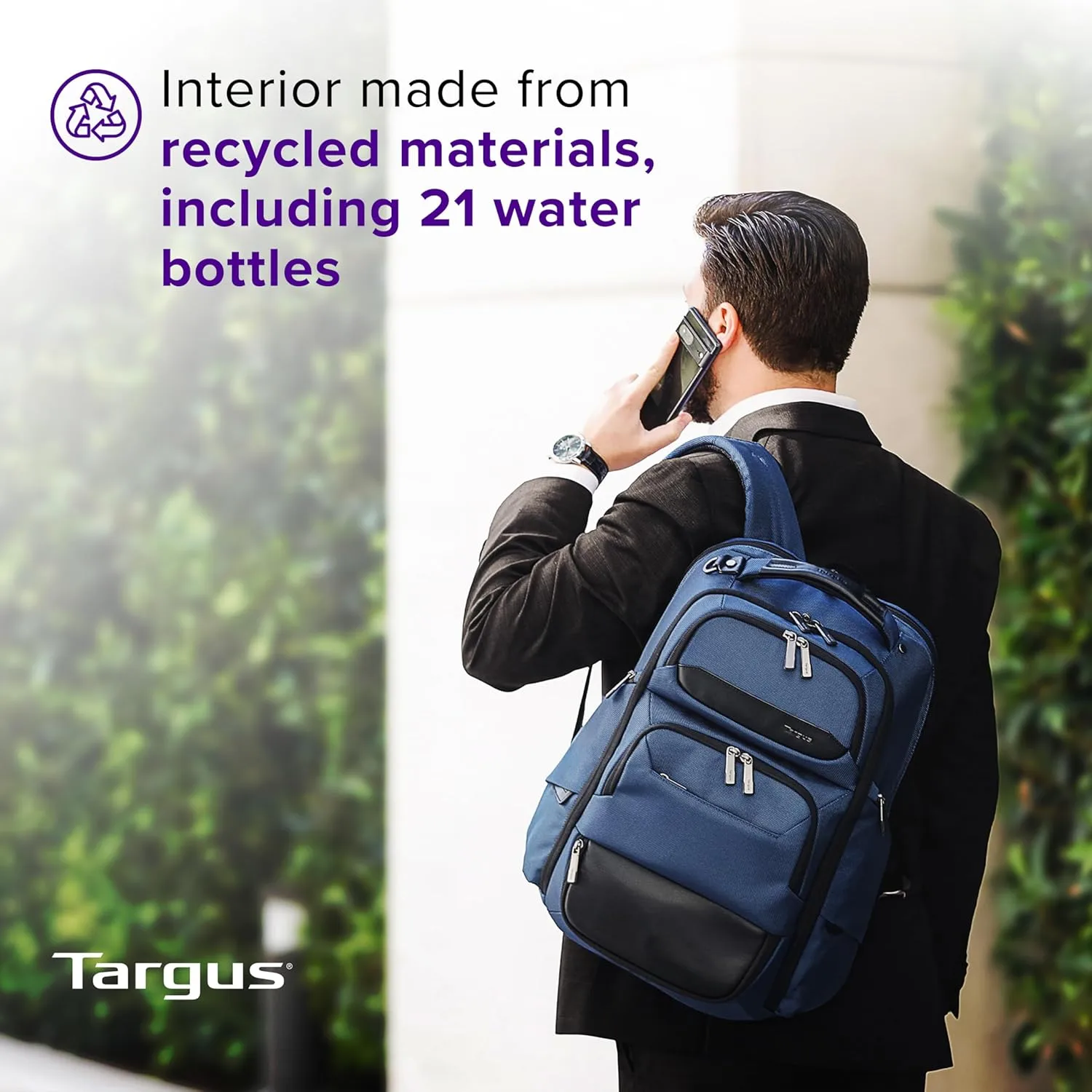 TARGUS HeritageLuxe Laptop Backpack with SafeSling Protection