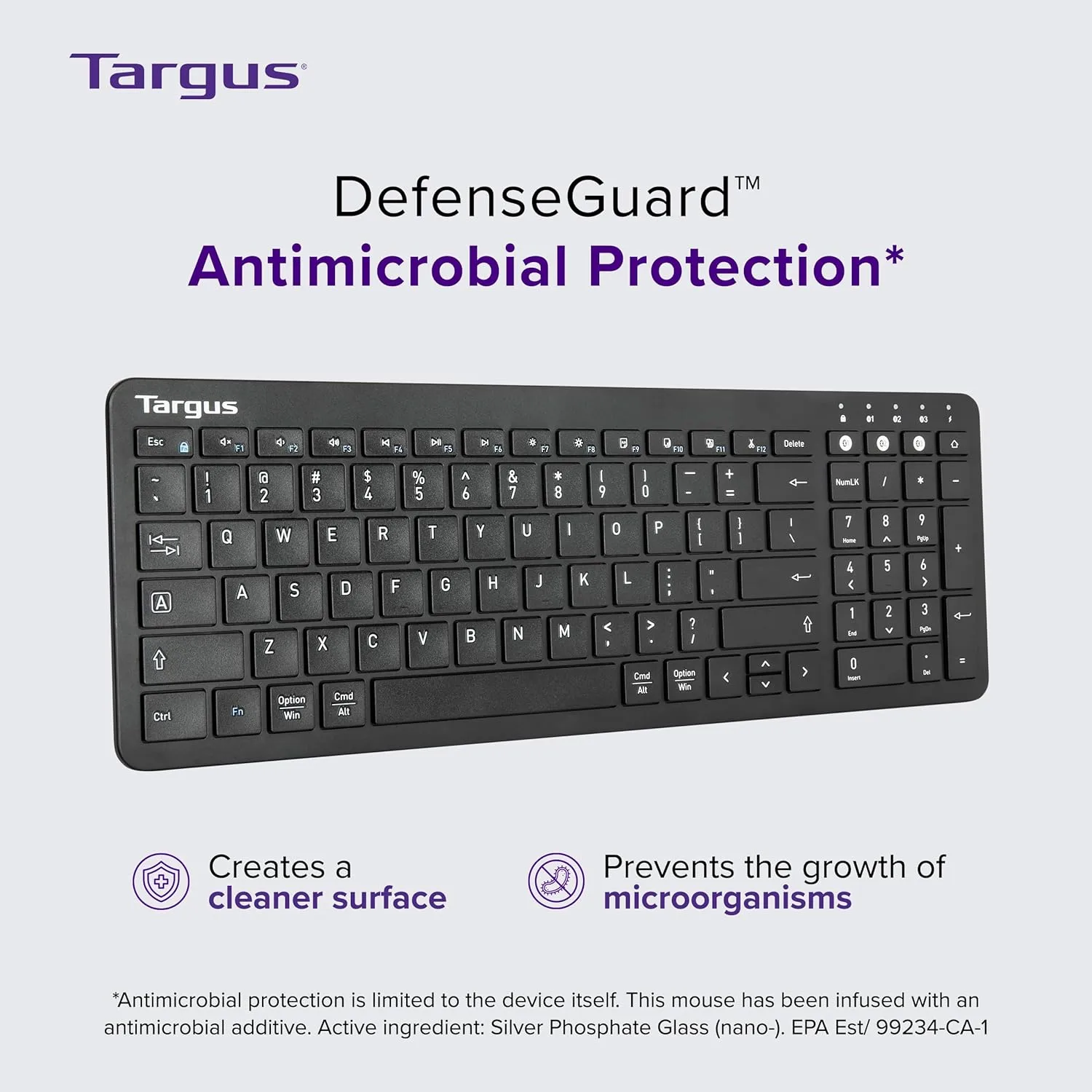 Targus Midsize Multi-Device Bluetooth Keyboard - Compatible with Chrome OS, Windows, macOS, iOS, and Android (AKB863US)