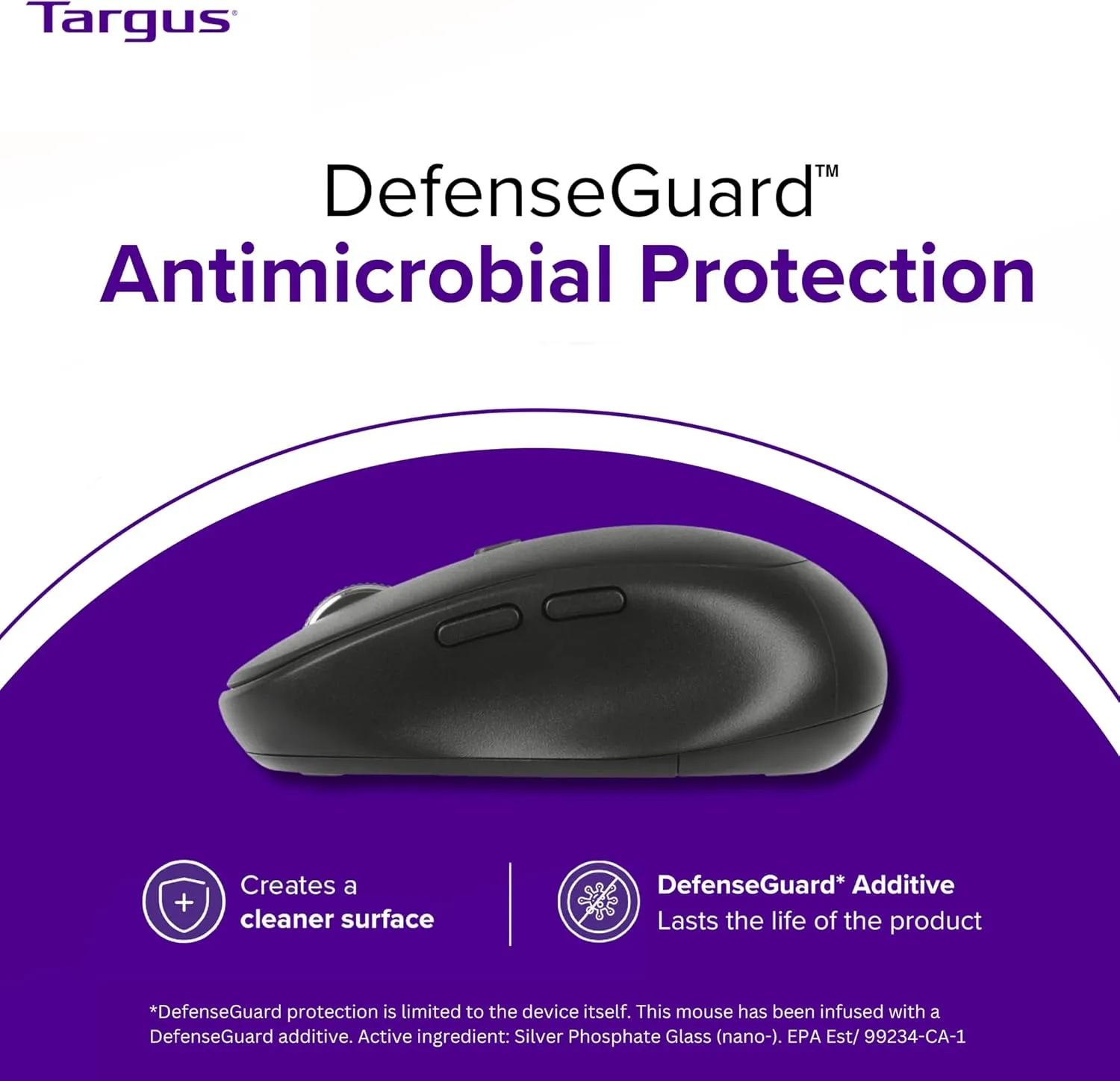 Targus Midsize Comfort Multi-Device Bluetooth Mouse - Compatible with Chrome OS, Windows, and macOS (AMB582GL)