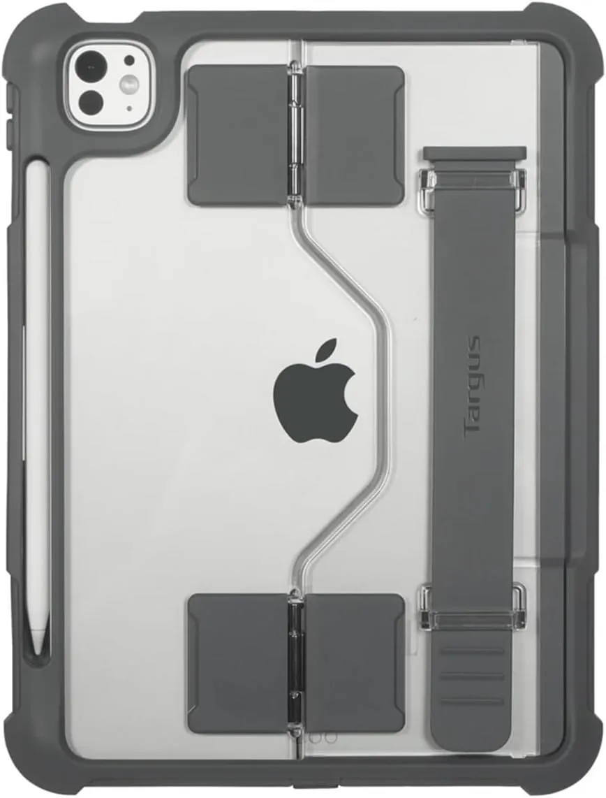 Targus SafePort Rugged Max Case for iPad Pro 11-inch (M4) – MIL-STD Drop Tested, Screen Protector, Kickstand, Hand Strap, Stylus Holder, Dust & Fluid Resistant - THD966GL