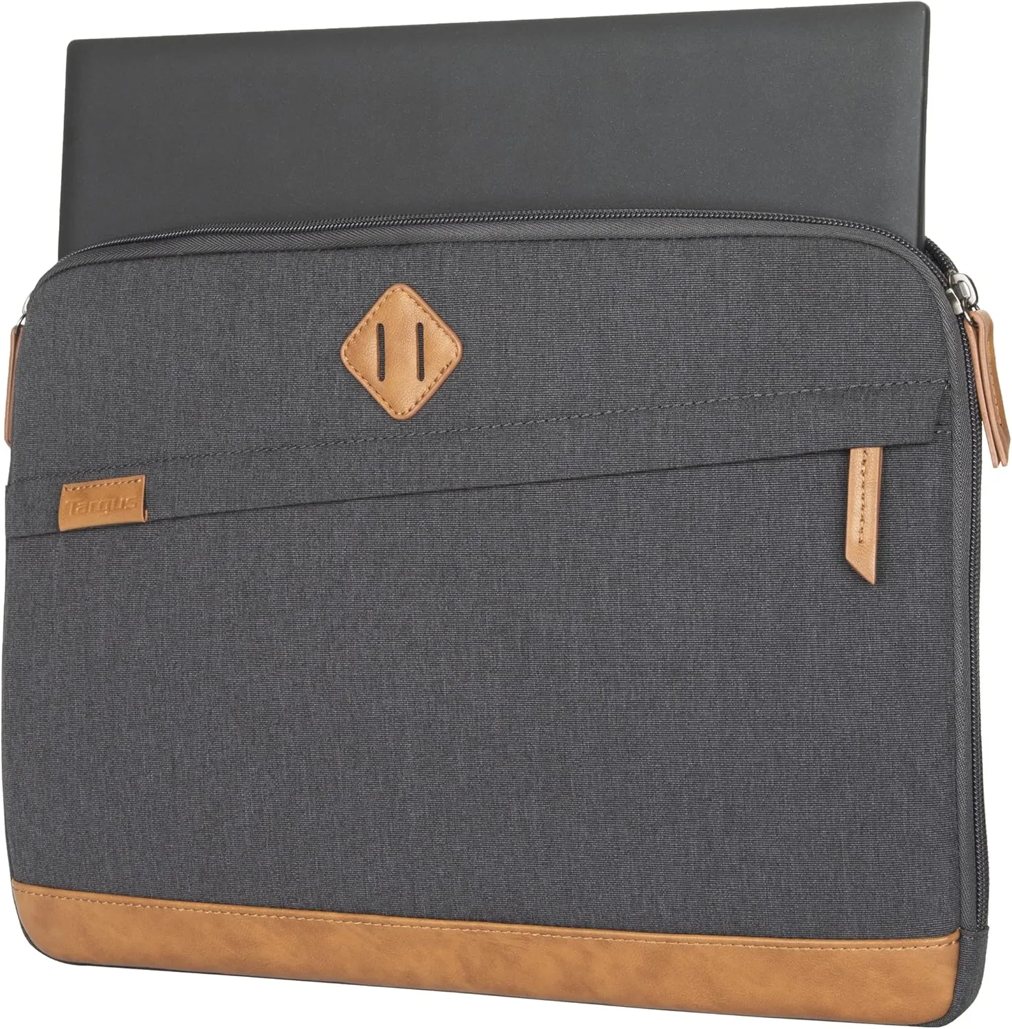 Targus Strata III Laptop Sleeve for 14in Laptops, Gray/Brown