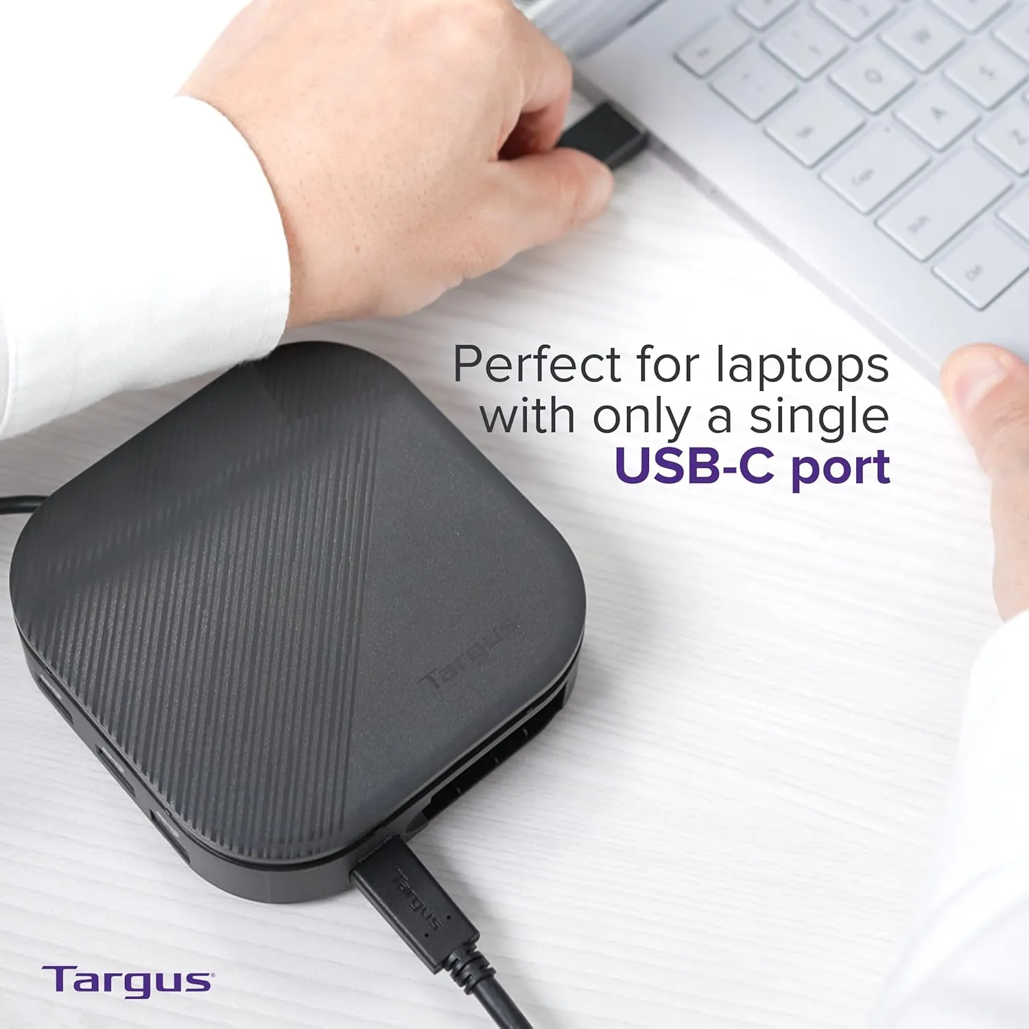 Targus USB-C Universal Dual HD Docking Station with 80W PD Pass-Thru, Docking Station Dual Monitor (HD) or Single Monitor