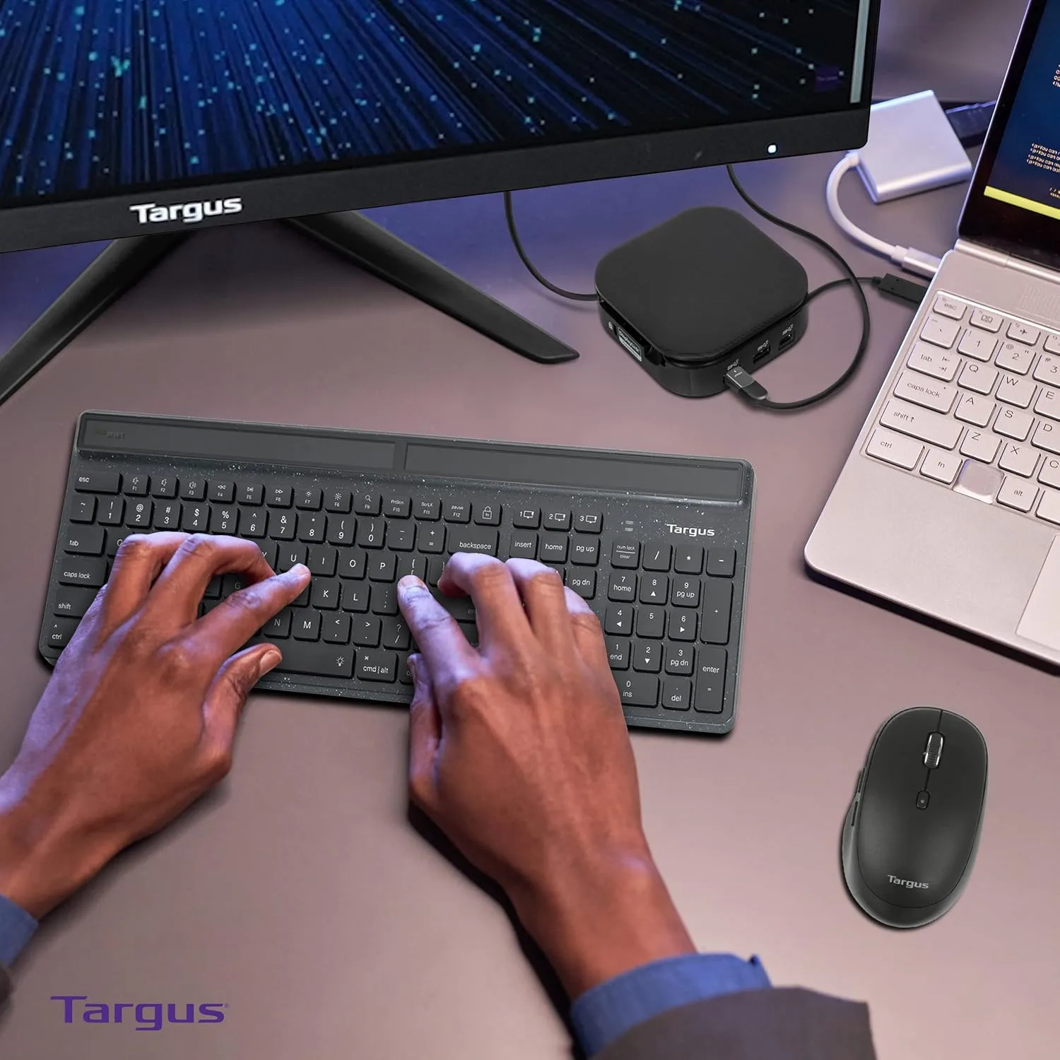 Targus USB-C Universal Dual HD Docking Station with 80W PD Pass-Thru, Docking Station Dual Monitor (HD) or Single Monitor