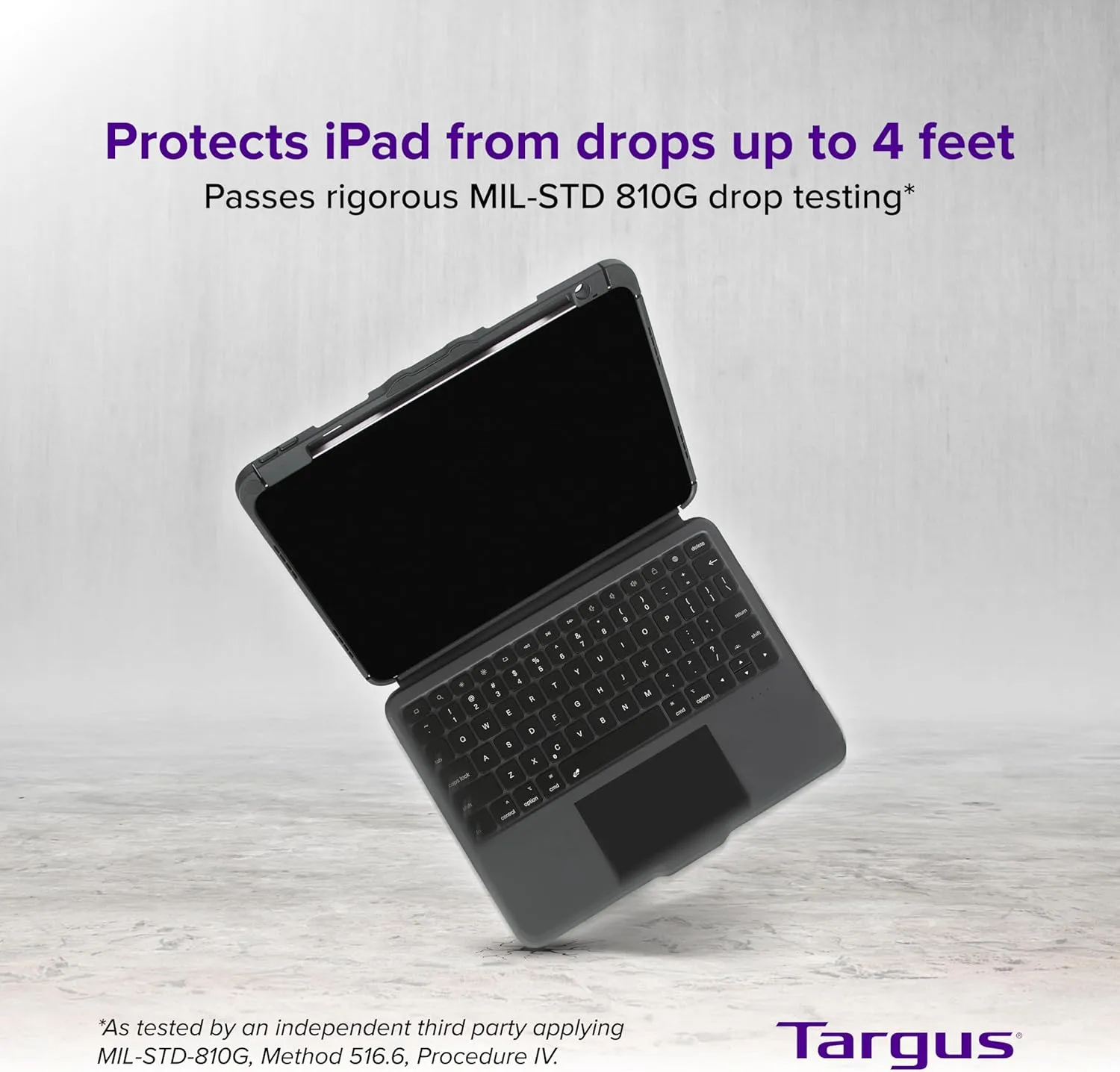 Targus VersaVu Bluetooth Keyboard Case for iPad Pro 11-inch (M4) – 360 Degree Rotation, Backlit Keys, Multi-Touch Trackpad