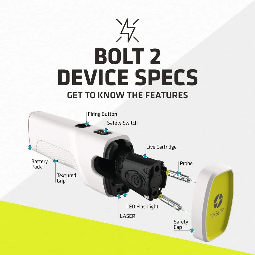 TASER Bolt 2 Self-Defense Device | Personal Protection Kit | | Perfect for Running, Jogging, Pet Walking | Portable