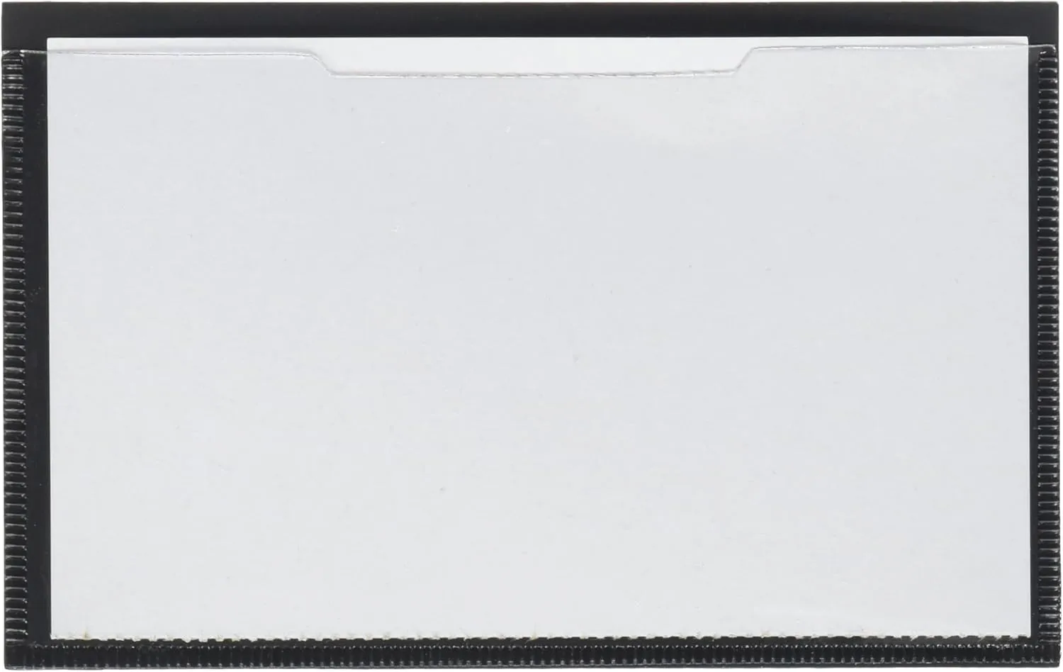 Tatco Magnetic Label Holder - 3.4 x 5.4 in - Vinyl - Pack of 10 - Black (TCO29300)