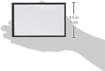 Tatco Magnetic Label Holder - 3.4 x 5.4 in - Vinyl - Pack of 10 - Black (TCO29300)