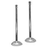 Tatco Polished Chrome Crowd Control Posts, 41 in, 2/Box