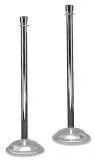 Tatco Polished Chrome Crowd Control Posts, 41 in, 2/Box
