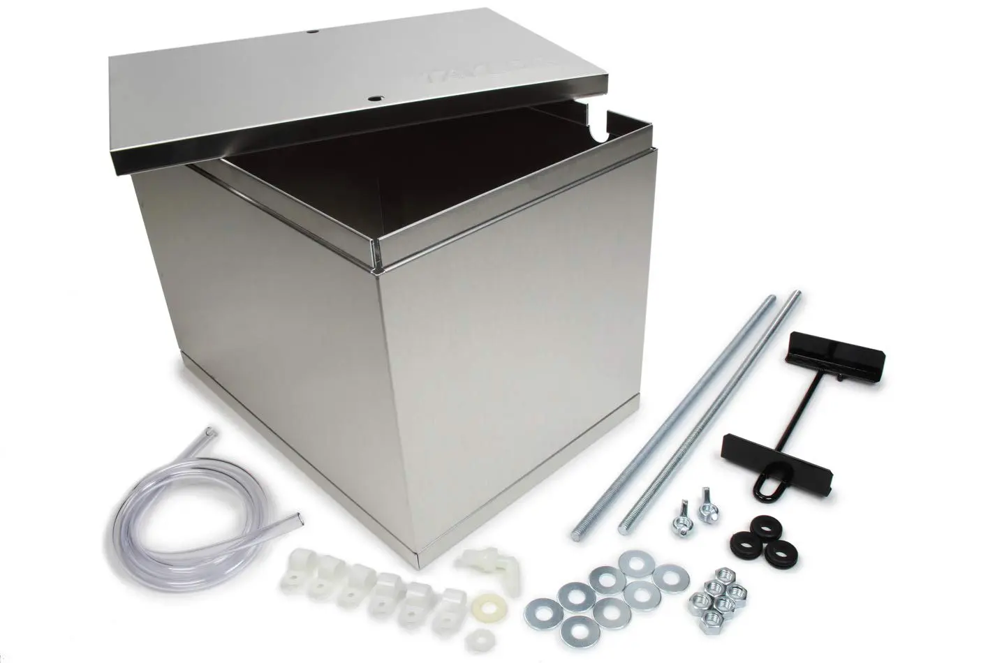 Taylor Cable Battery Box, Sealed, 13.5 x 9.5 x 10 in, Aluminum Kit