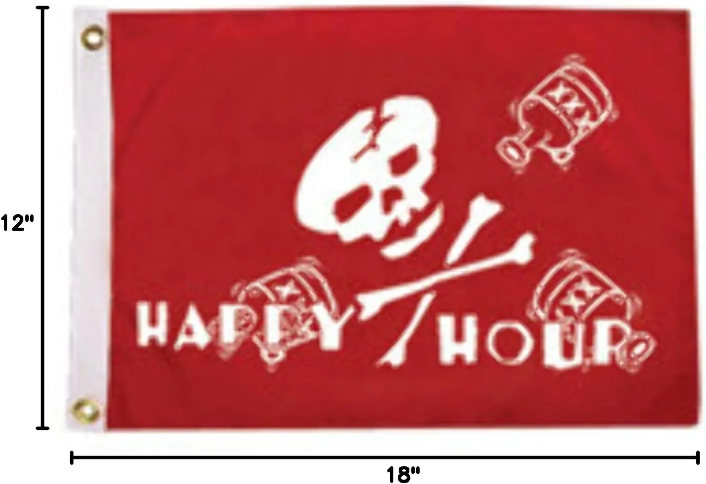 TAYLOR MADE PRODUCTS Happy Hour, 12" x 18", Red
