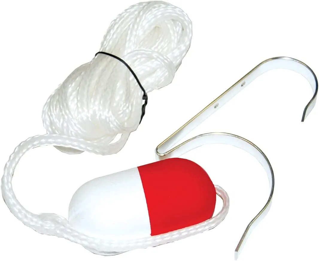 Taylor Made 374 Ring Buoy Holder with 60-Feet White Heaving Line