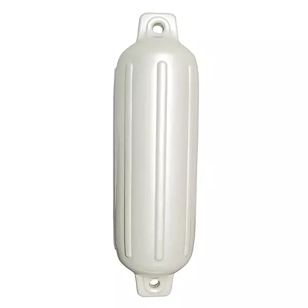 Taylor Made Storm Gard Inflatable Vinyl Fender — 5.5" x 20" White
