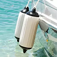 Taylor Made Products 950520 Super Gard Inflatable Vinyl Boat Fender, 5.5 x 20 inch, White