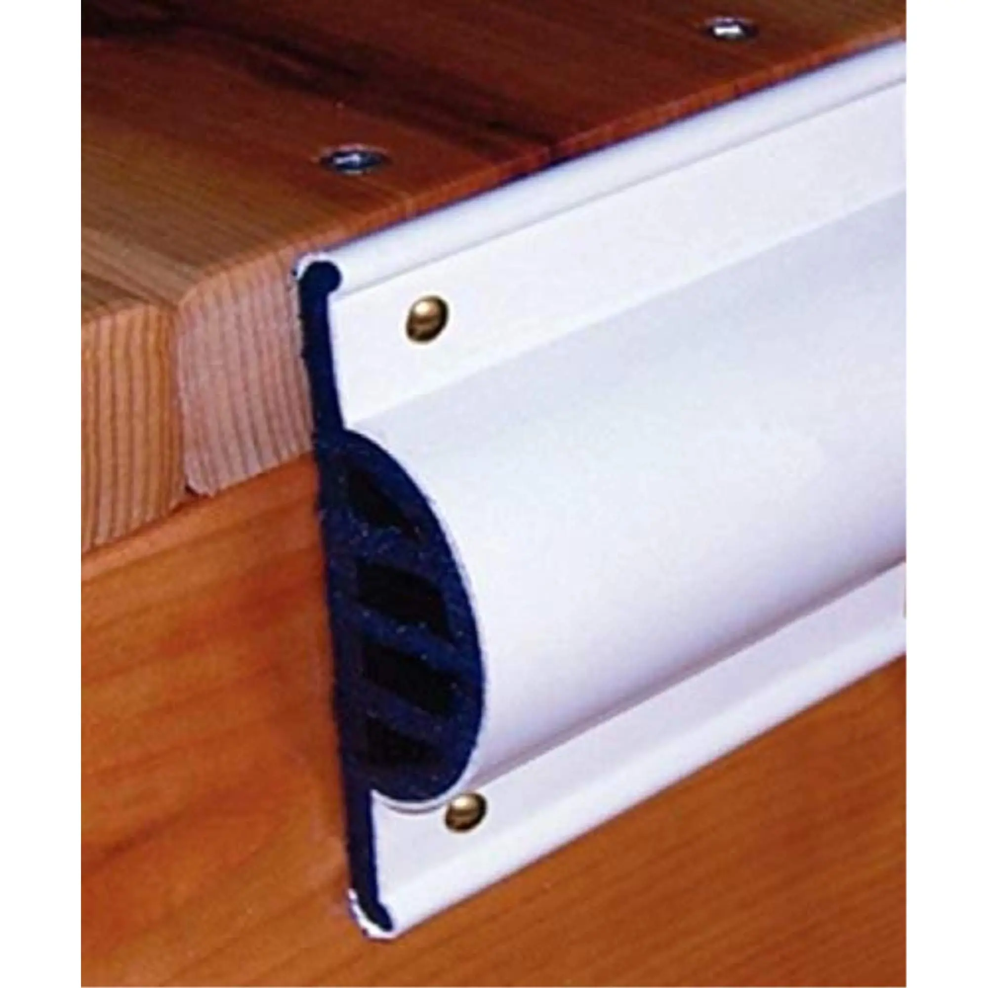 TaylorMade Commercial Grade Double Molded Dock Edging White Side Gard, 10' Coil