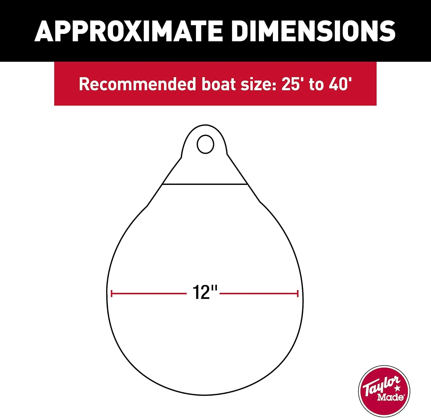 TAYLOR MADE Tuff End Inflatable Vinyl Buoy