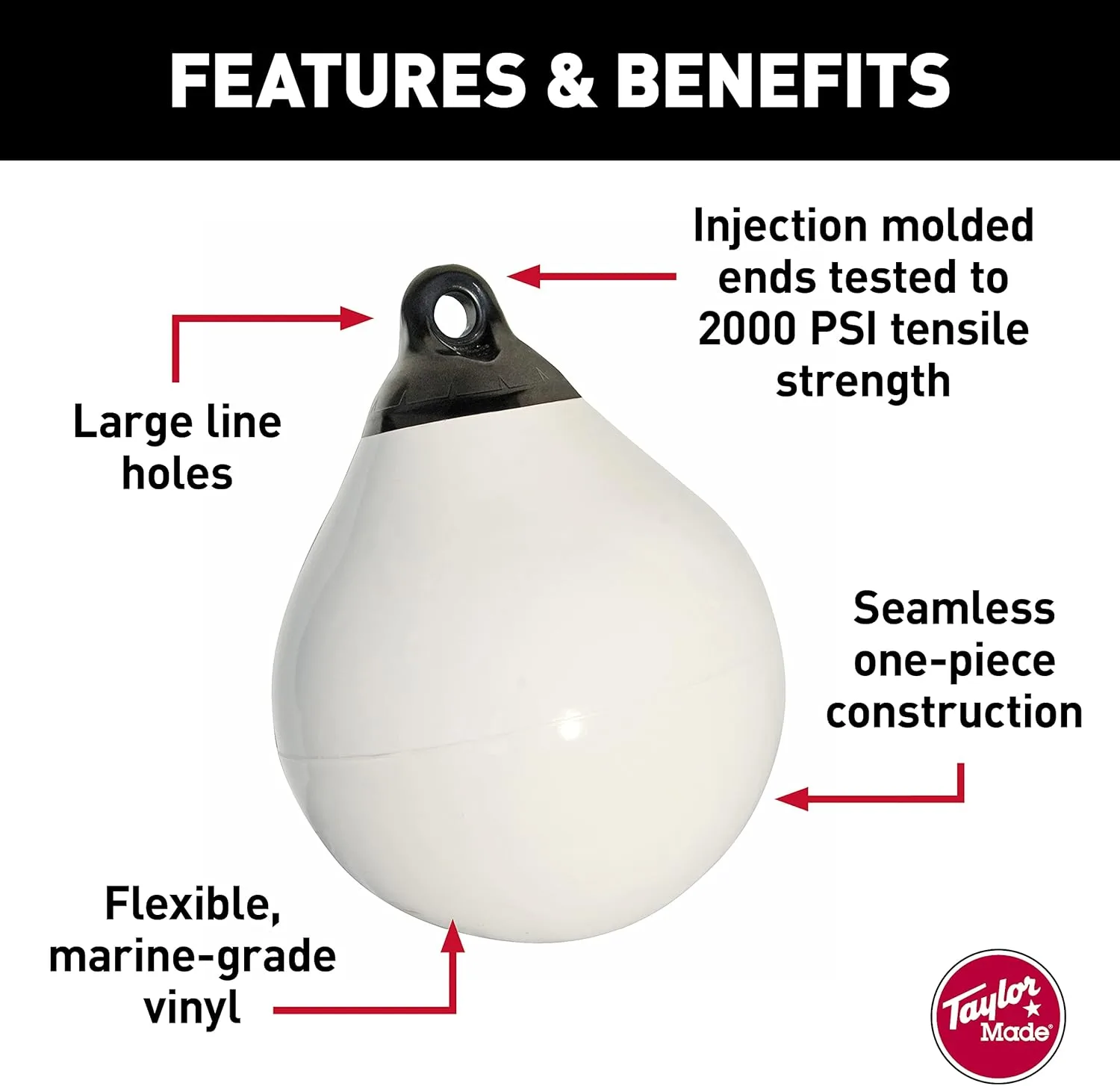 TAYLOR MADE Tuff End Inflatable Vinyl Buoy