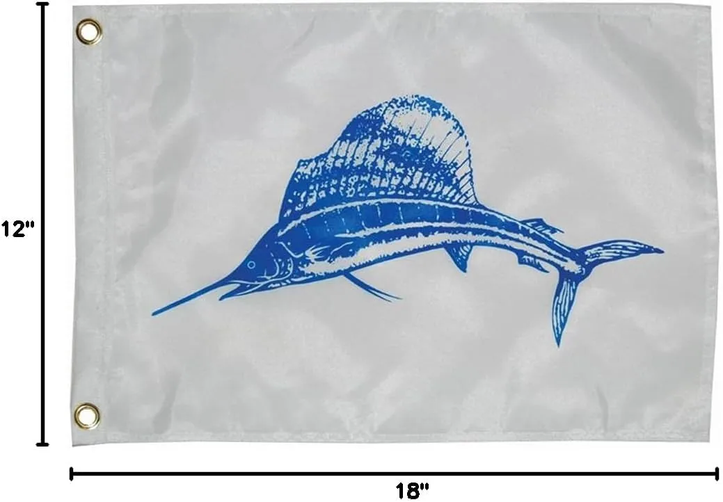 Taylor Made Fisherman's Catch 12" x 18" Nylon Boat Flag