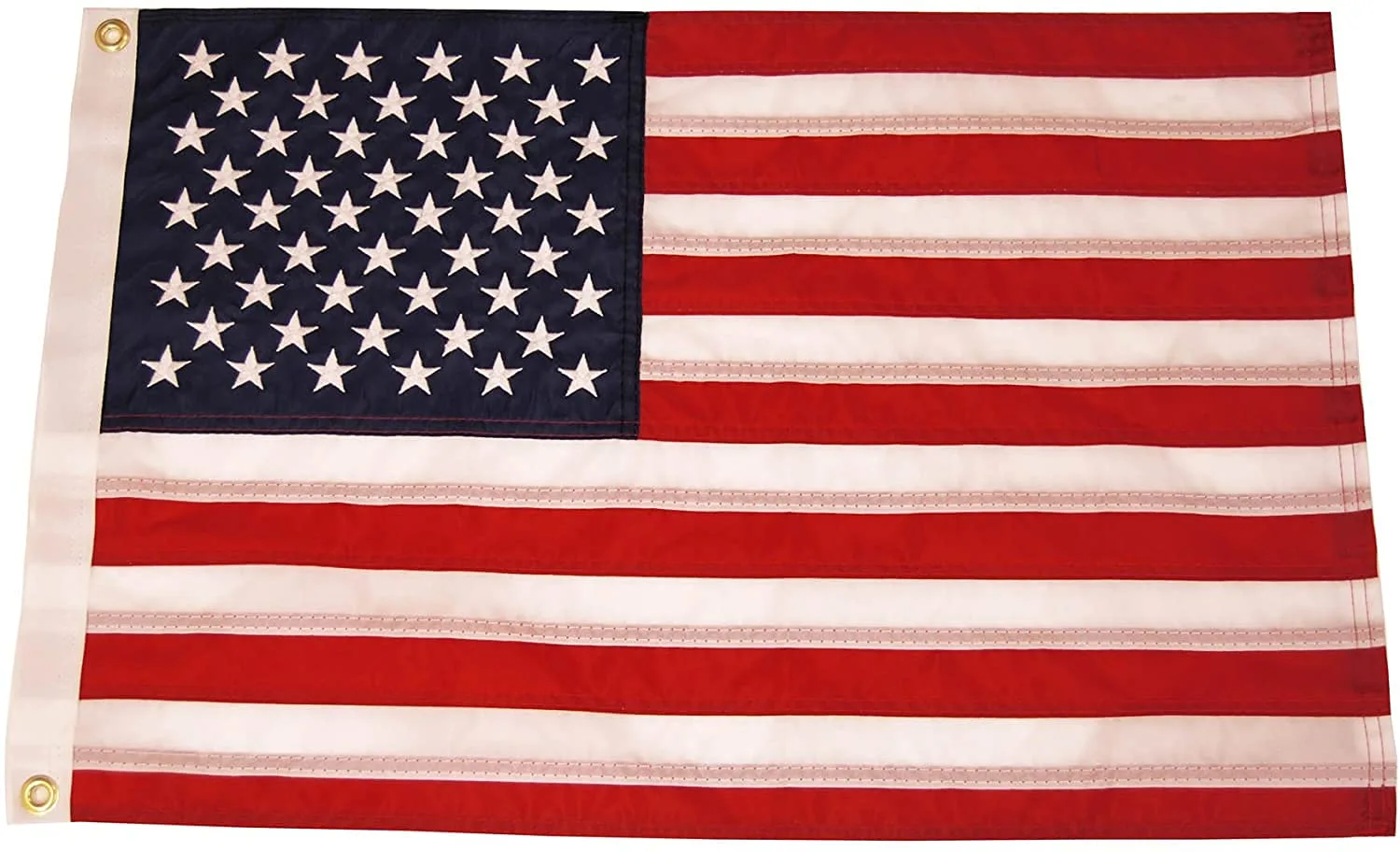 Taylor Made Sewn American Flag for Boats, 12" x 18", Marine-Grade Nylon, Fade Resistant, Brass Grommets