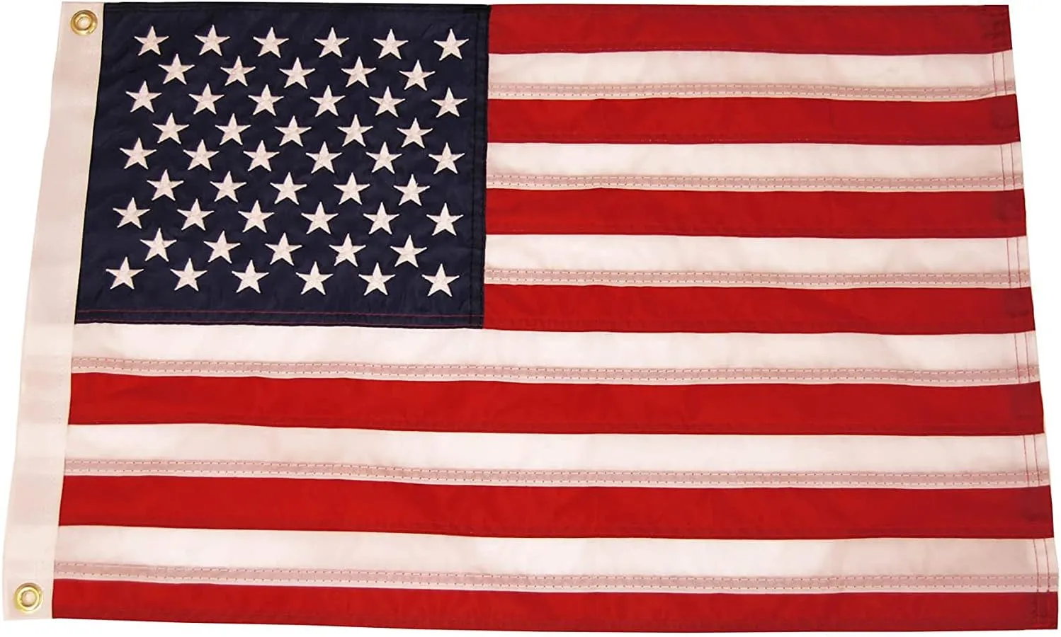 Taylor Made Sewn American Flag for Boats, 12" x 18", Marine-Grade Nylon, Fade Resistant, Brass Grommets