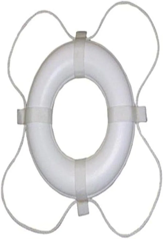 TaylorMade Vinyl Coated Foam Life Ring with White Grab Lines, 24"
