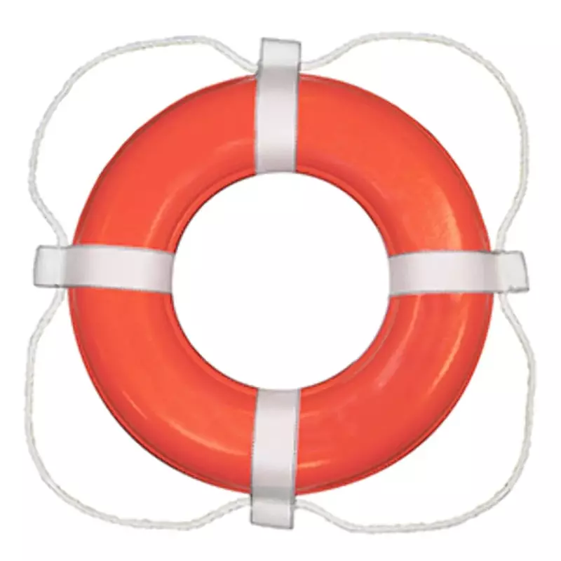 Taylor Made Products 383 30 Life Ring, Orange with White Rope