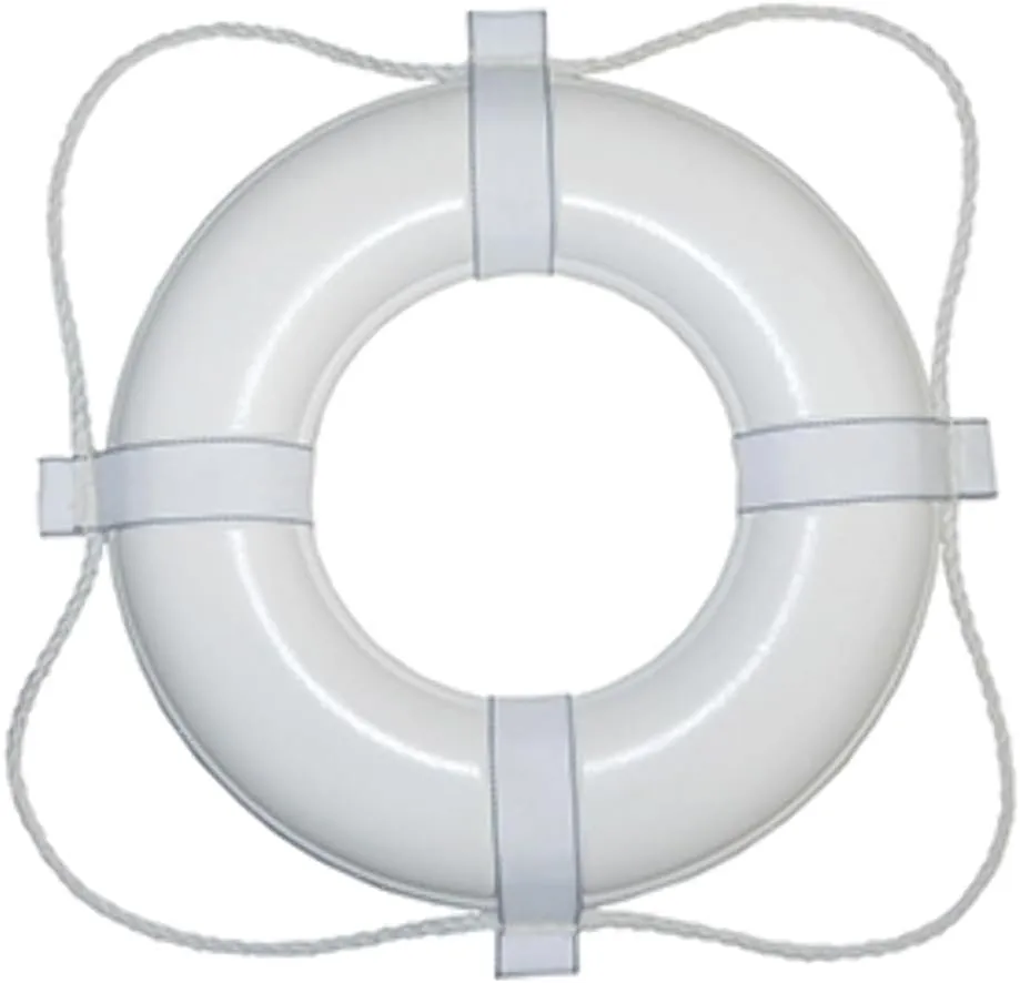 Taylor Made Products 383 30 Life Ring, Orange with White Rope