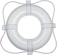 Taylor Made Products 383 30 Life Ring, Orange with White Rope