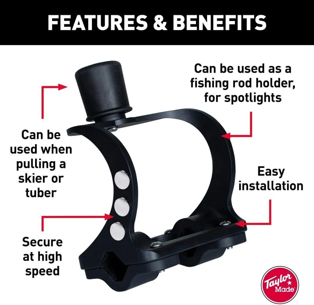 TaylorMade KW-Series Flagpole Mount for Boats - Universal Clamp-On