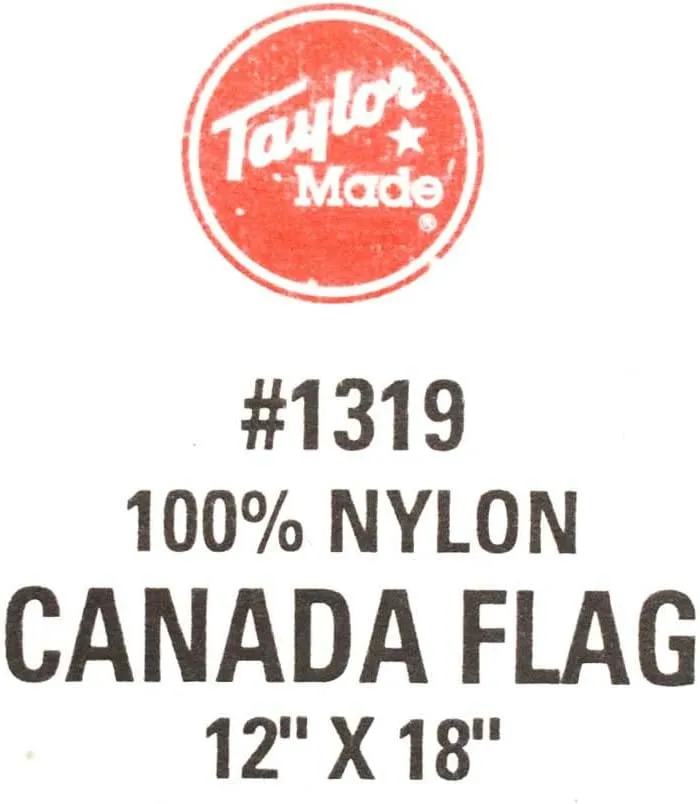 TaylorMade Canada 12" x 18" Nylon Flag