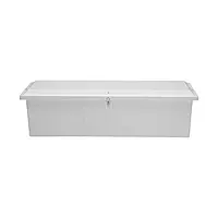 TAYLOR MADE Stow 'N Go Dock Box - Large 24 x 85 x 22 Inch - White
