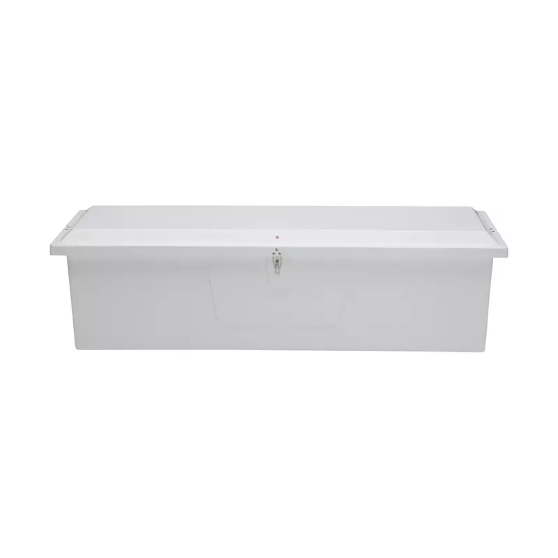 TAYLOR MADE Stow 'N Go Dock Box - Large 24 x 85 x 22 Inch - White