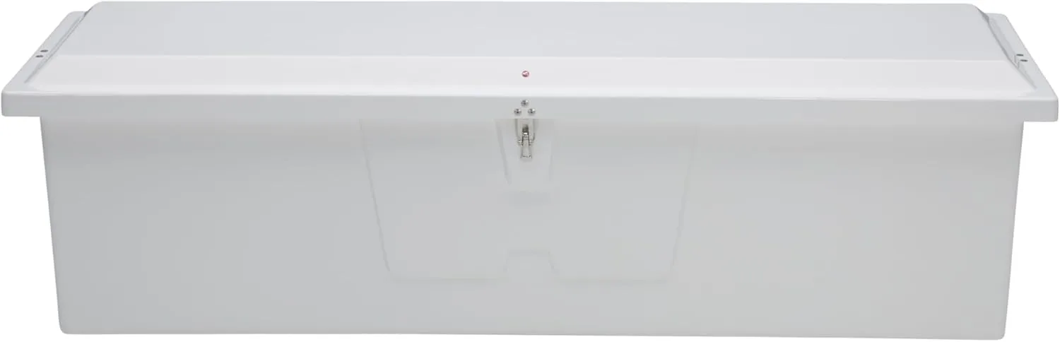 TAYLOR MADE Stow 'N Go Dock Box - Large 24 x 85 x 22 Inch - White