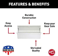 TAYLOR MADE Stow 'N Go Dock Box - Large 24 x 85 x 22 Inch - White