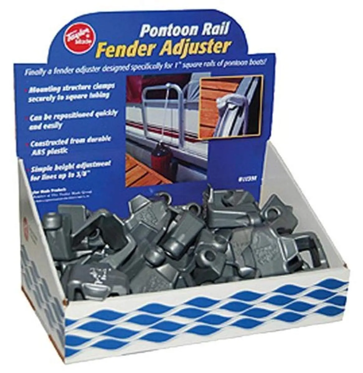Taylor Made Products 11391 Pontoon Rail Marine Fender Adjuster, 36 PC, Gray